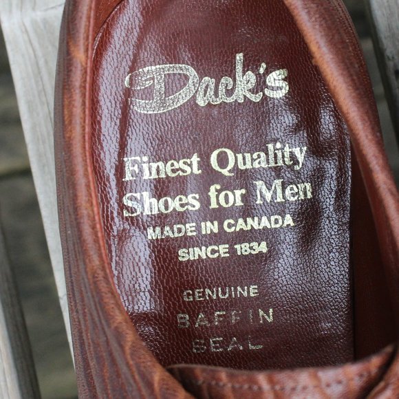 Dack's Brown “Baffin Seal” Leather Derby, Men's 10 Wide, Made in Canada, EUC - Picture 9 of 12